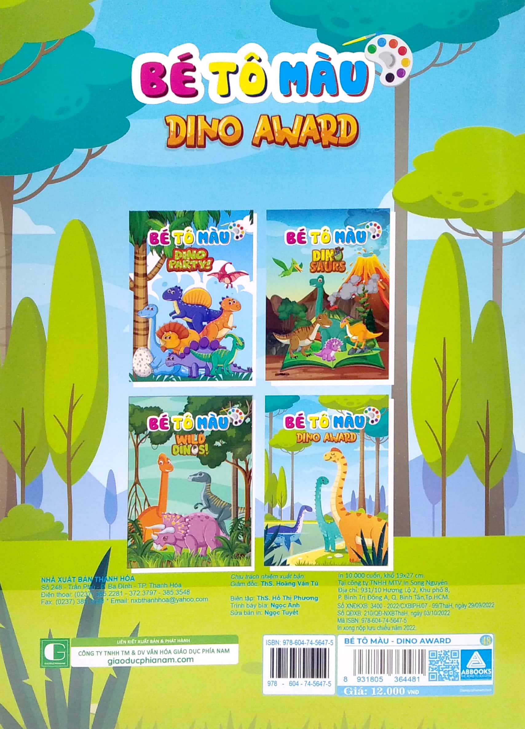 bé tô màu - dino award