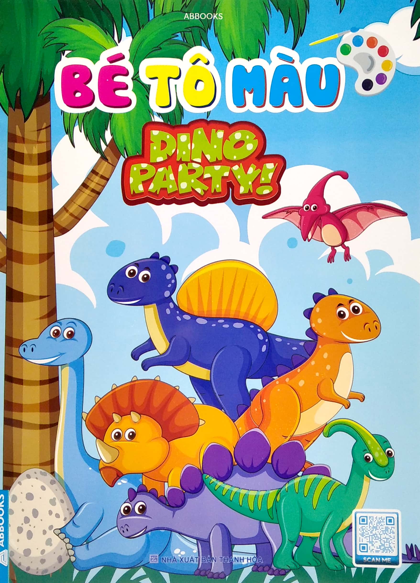 bé tô màu - dino party
