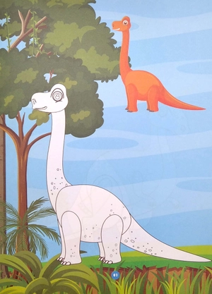 bé tô màu - dino saurs