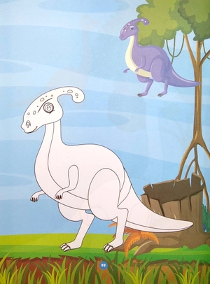 bé tô màu - dino saurs