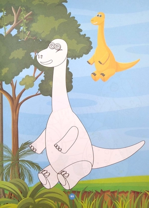 bé tô màu - dino saurs