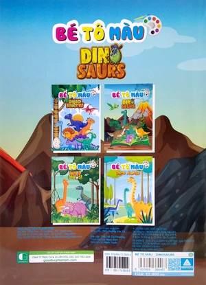 bé tô màu - dino saurs