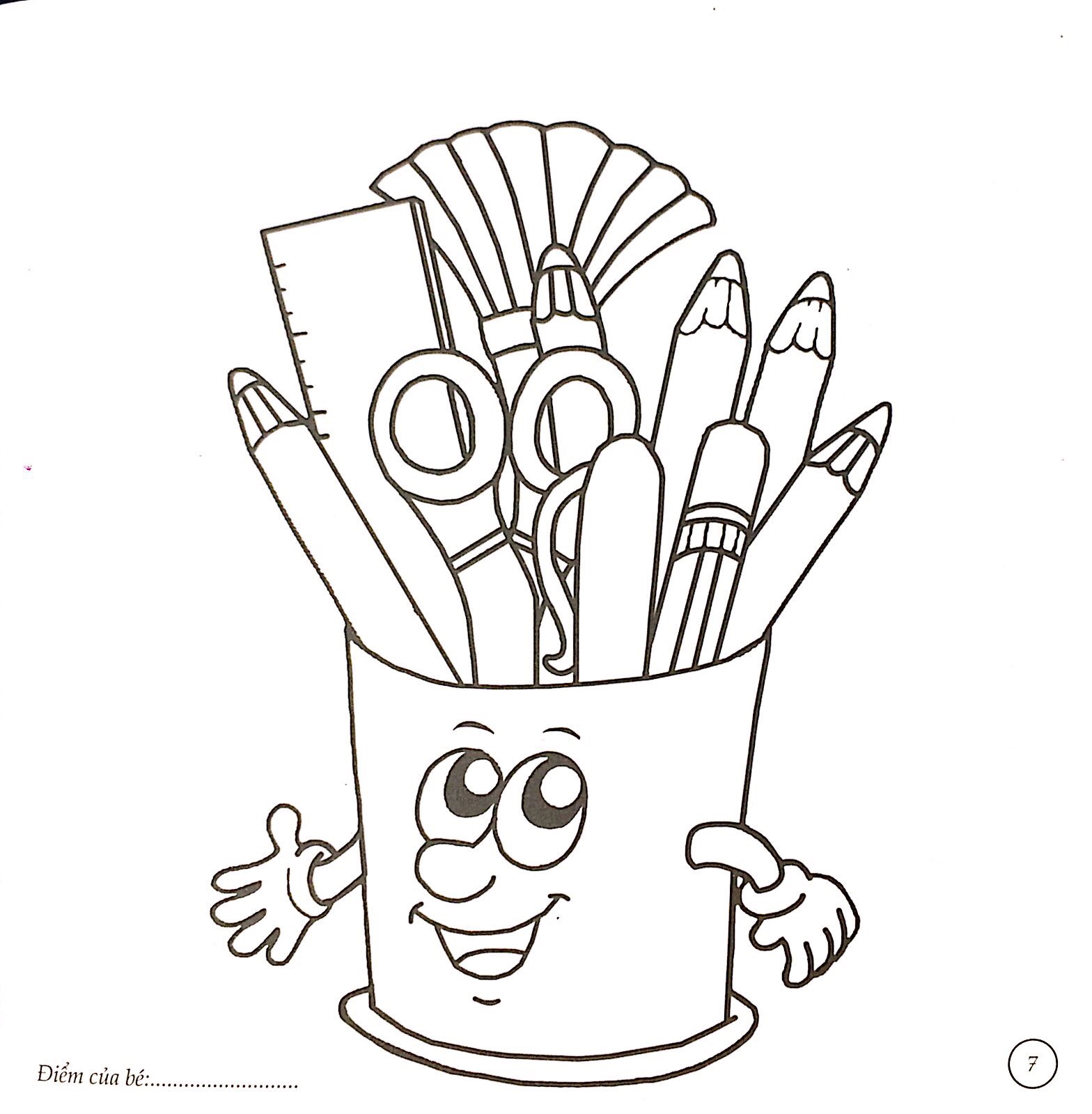 bé tô màu - đồ vật đáng yêu