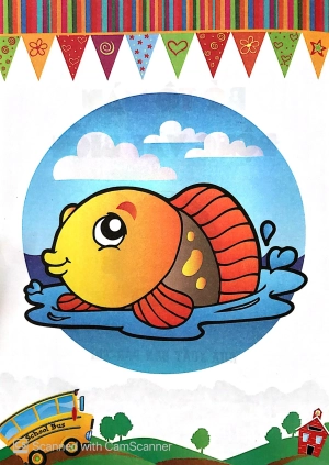 bé tô màu động vật biển