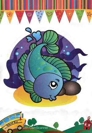 bé tô màu động vật biển