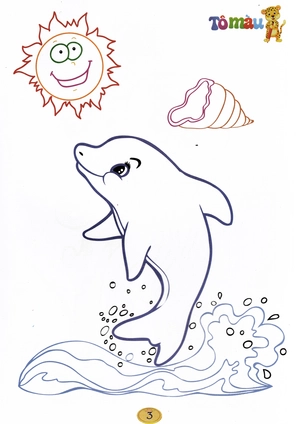 bé tô màu - động vật dưới nước