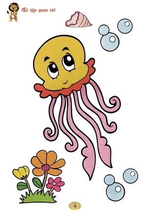 bé tô màu - động vật dưới nước