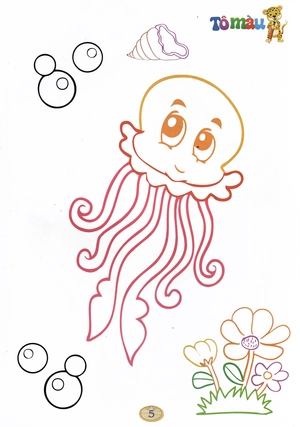 bé tô màu - động vật dưới nước