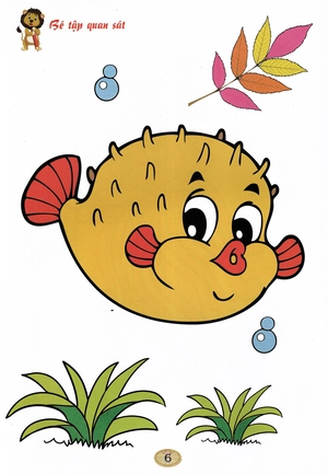 bé tô màu - động vật dưới nước