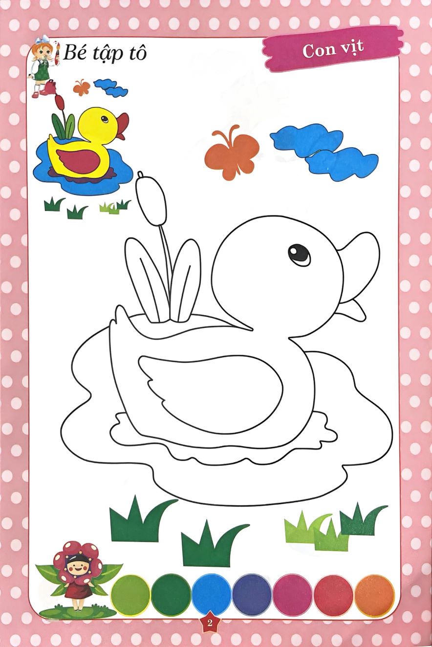 Bé Tô Màu Động Vật Nuôi