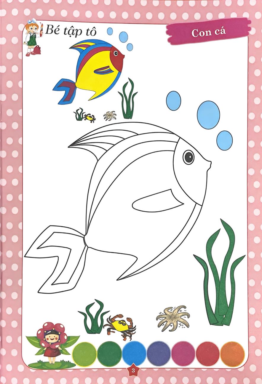 Bé Tô Màu Động Vật Nuôi