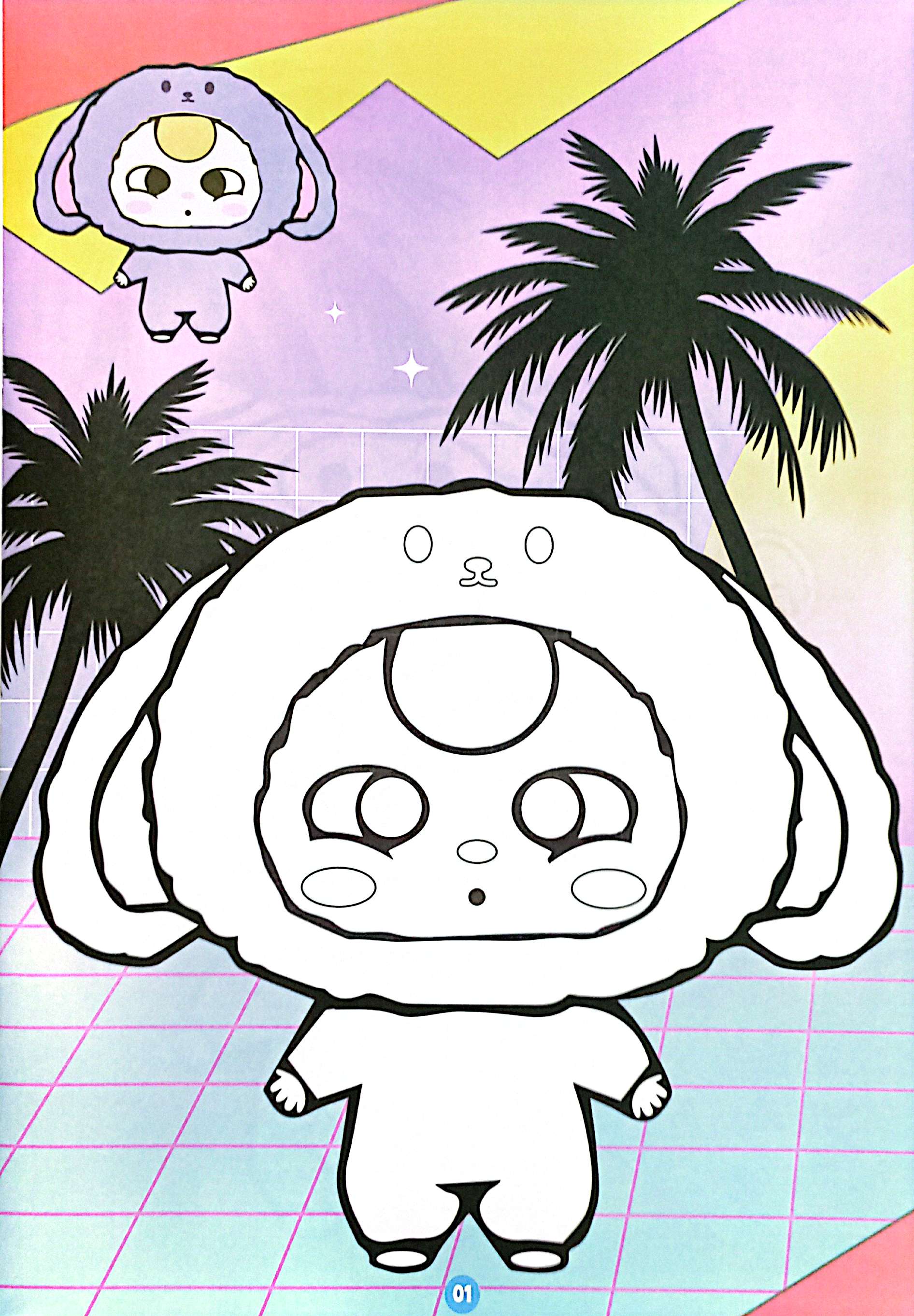 bé tô màu gấu baby dễ thương