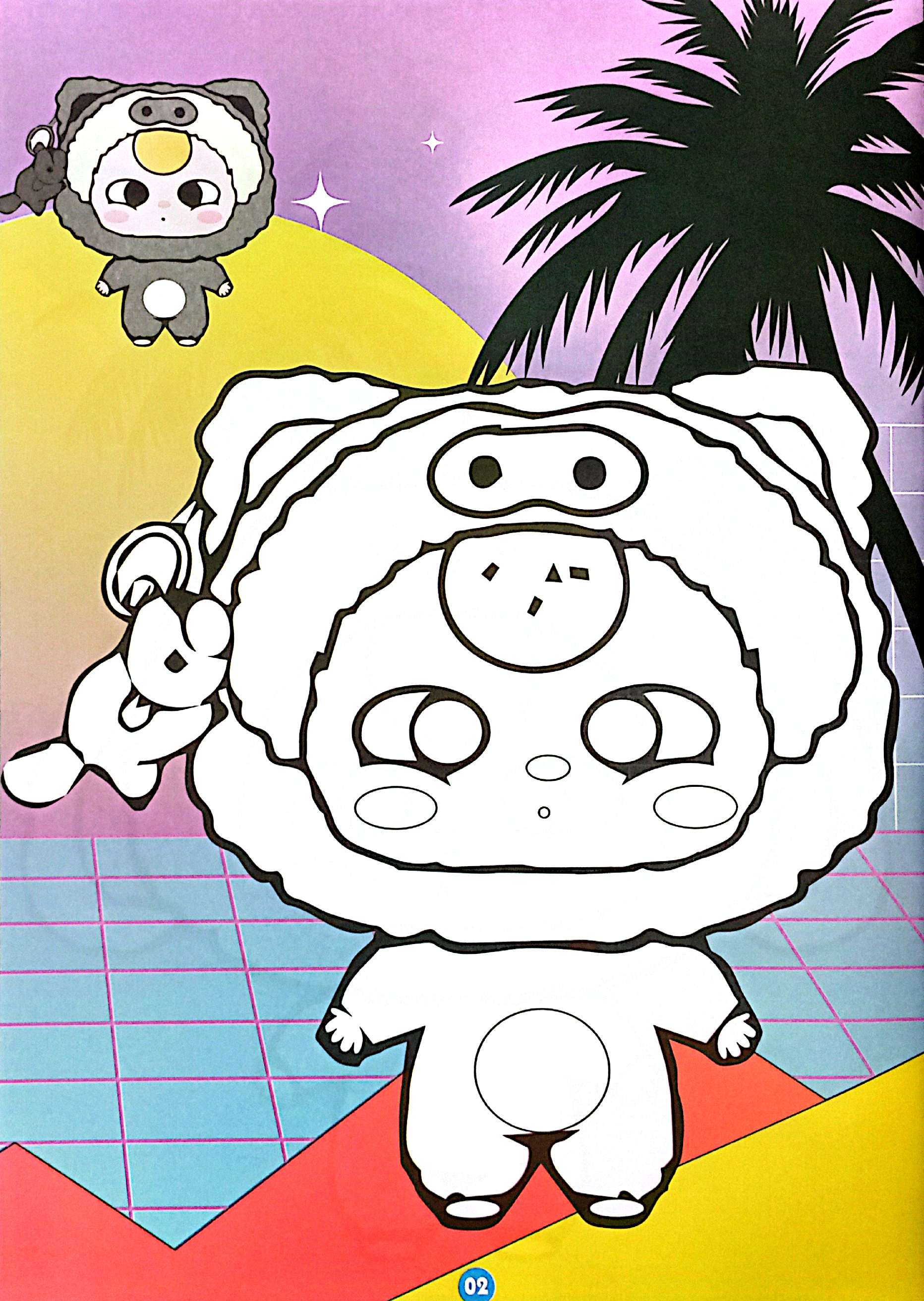 bé tô màu gấu baby dễ thương