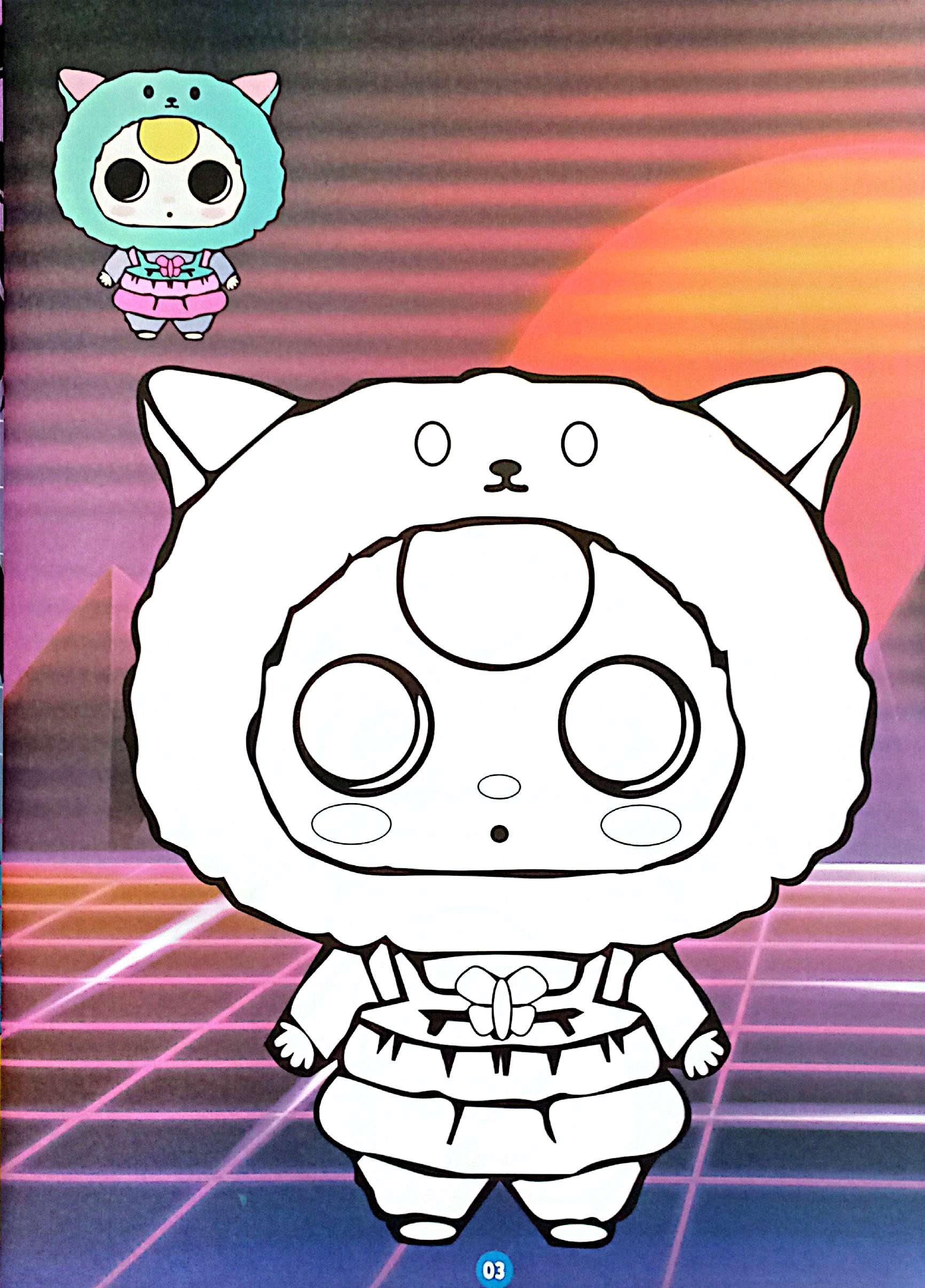 bé tô màu gấu baby dễ thương