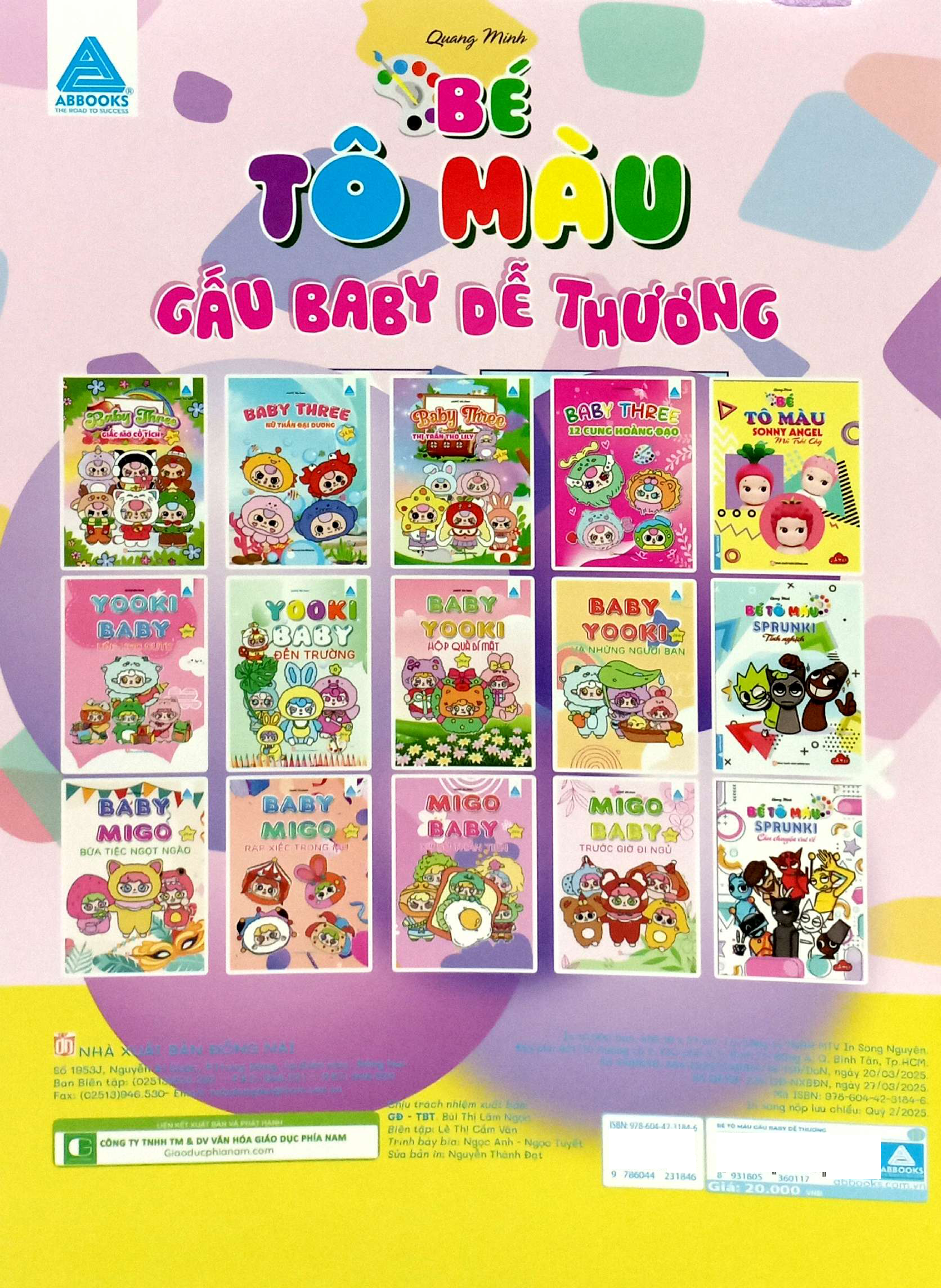 bé tô màu gấu baby dễ thương