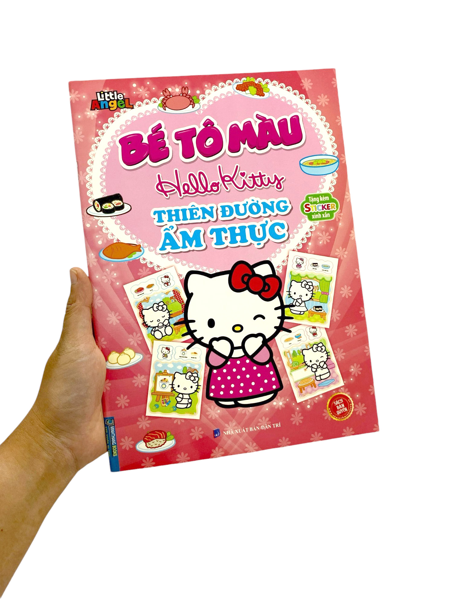bé tô màu hello kitty - thiên đường ẩm thực