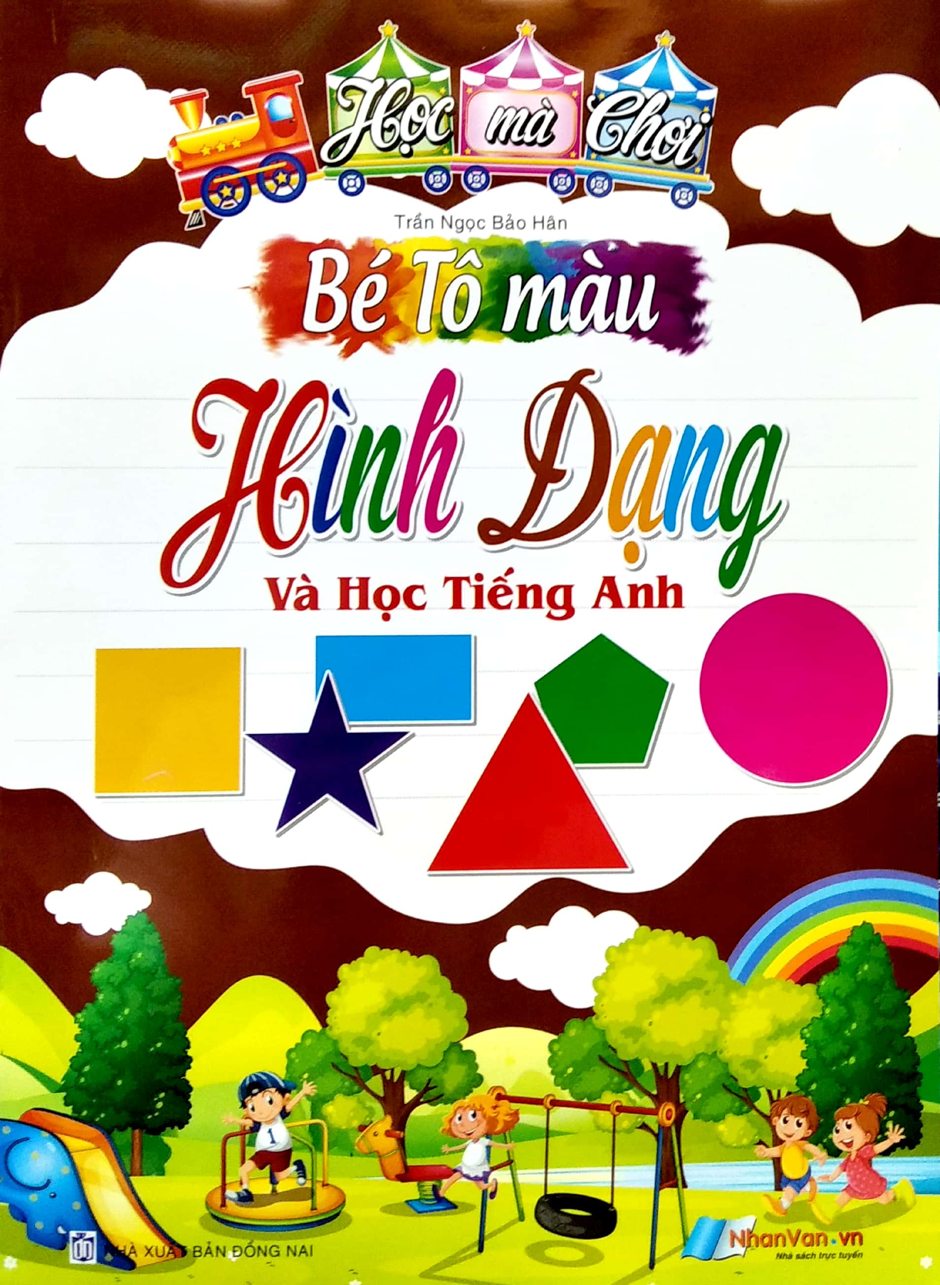 bé tô màu hình dạng và học tiếng anh​