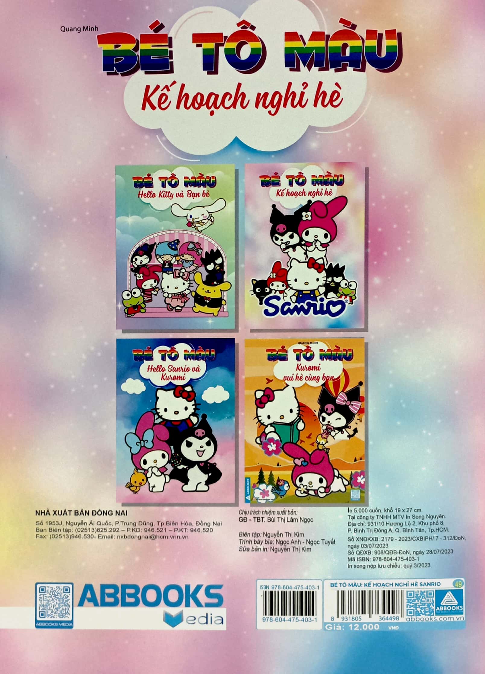 bé tô màu - kế hoạch nghỉ hè