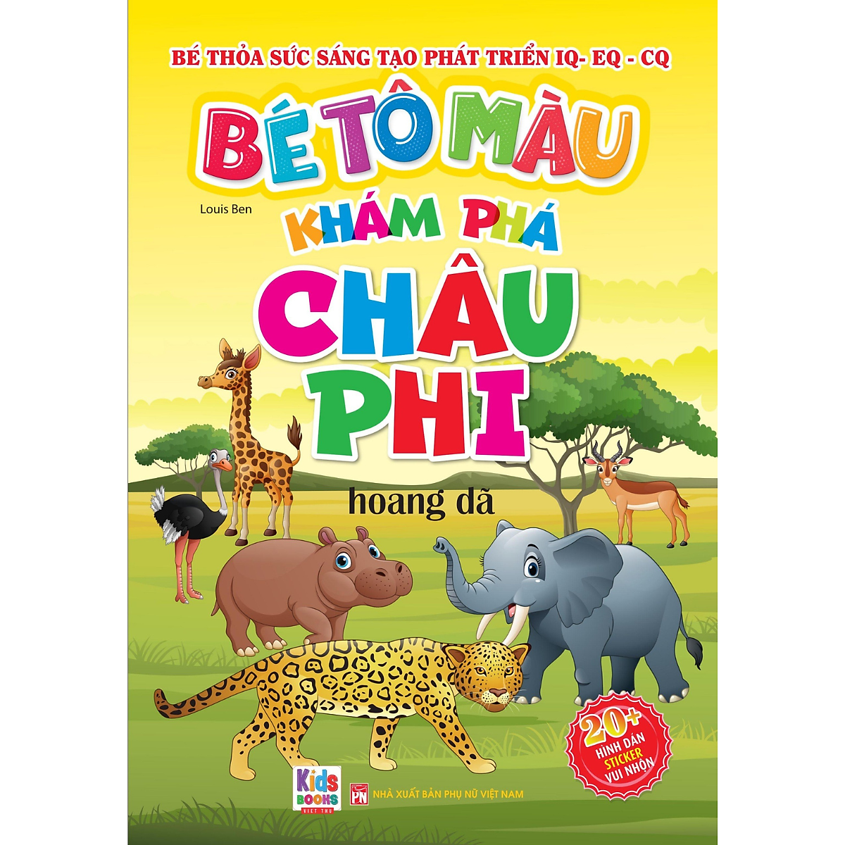 bé tô màu - khám phá châu phi hoang dã