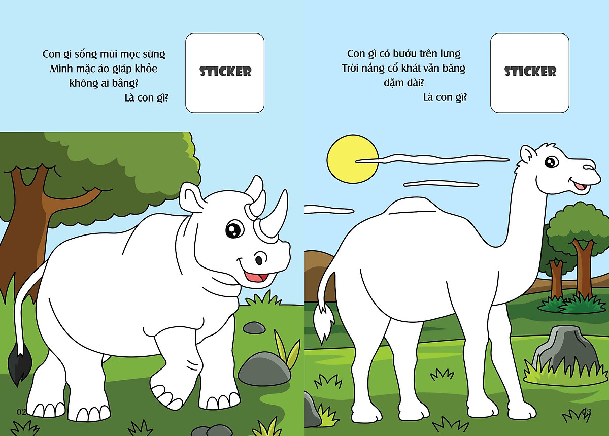 bé tô màu - khám phá châu phi hoang dã