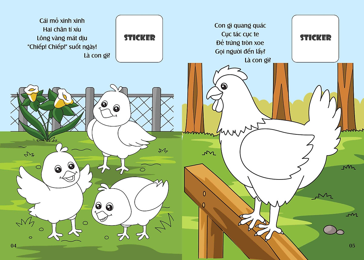 bé tô màu - khám phá nông trại vui vẻ