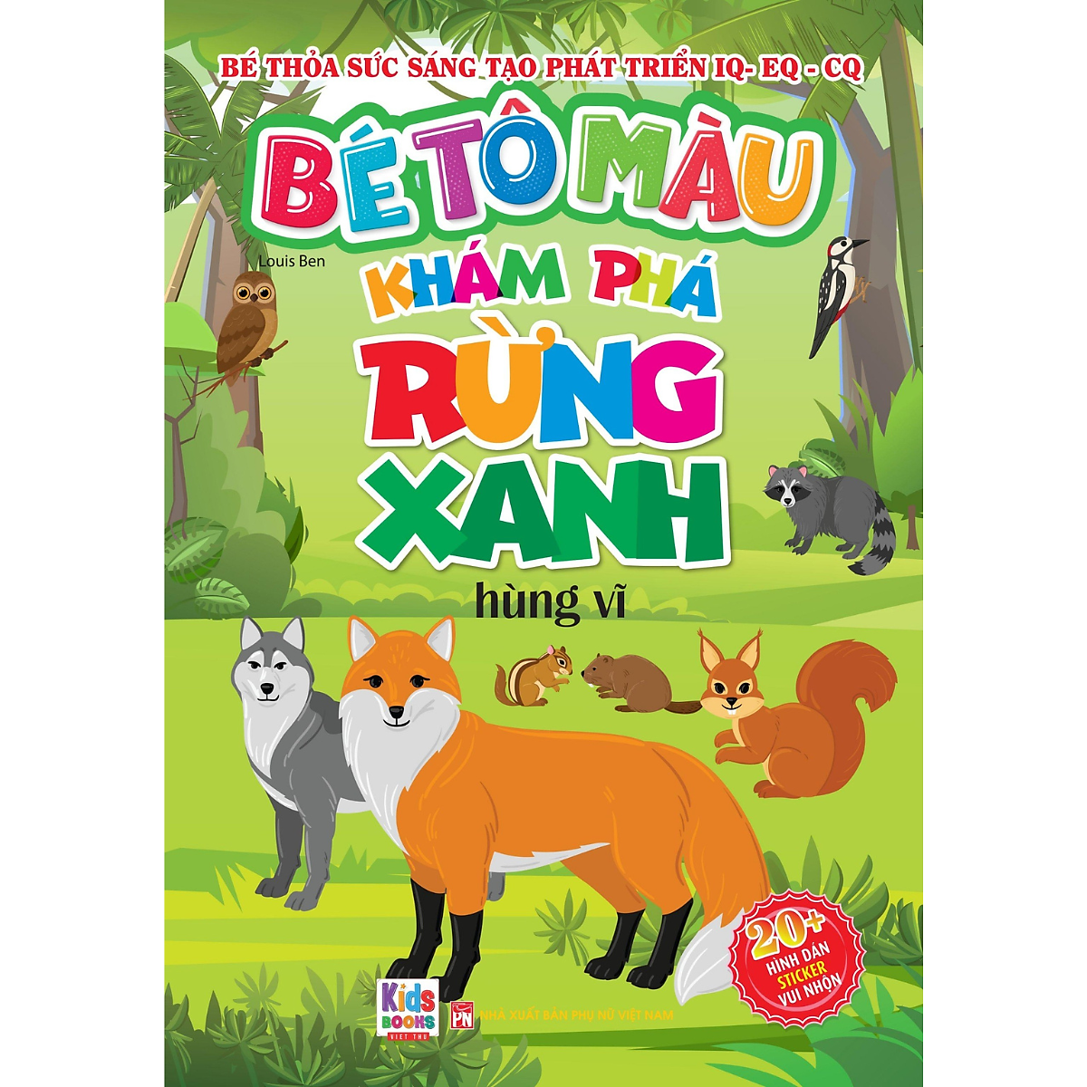 bé tô màu - khám phá rừng xanh hùng vĩ