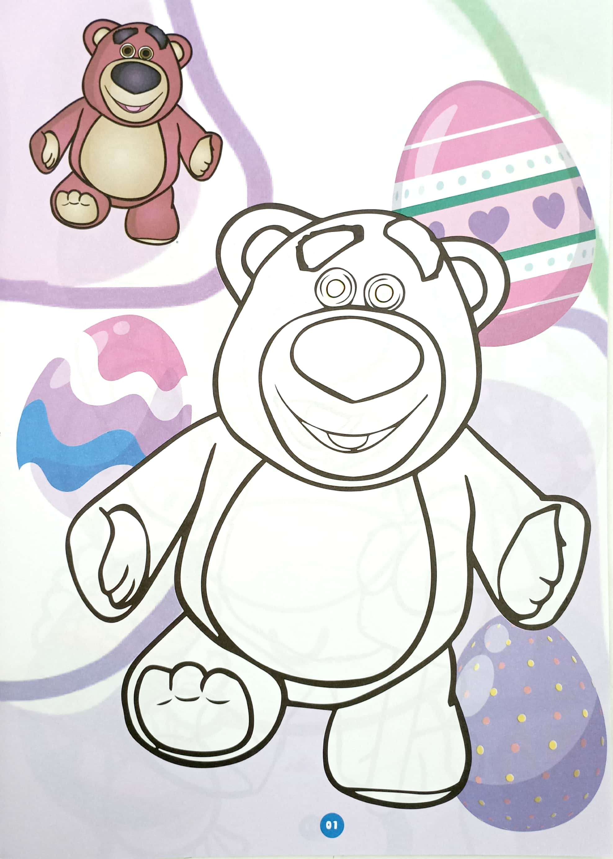 bé tô màu - khám phá trứng cùng lotso