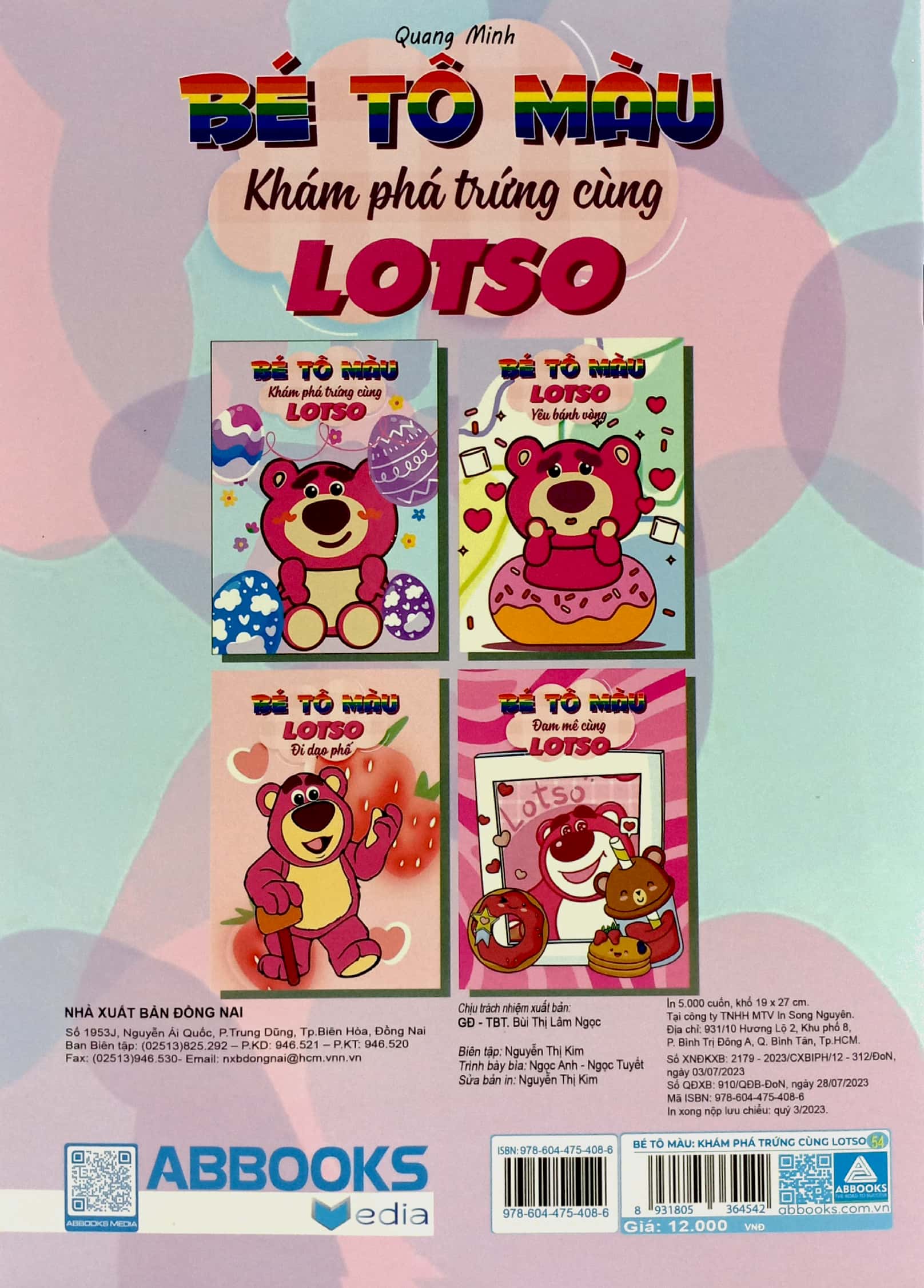 bé tô màu - khám phá trứng cùng lotso
