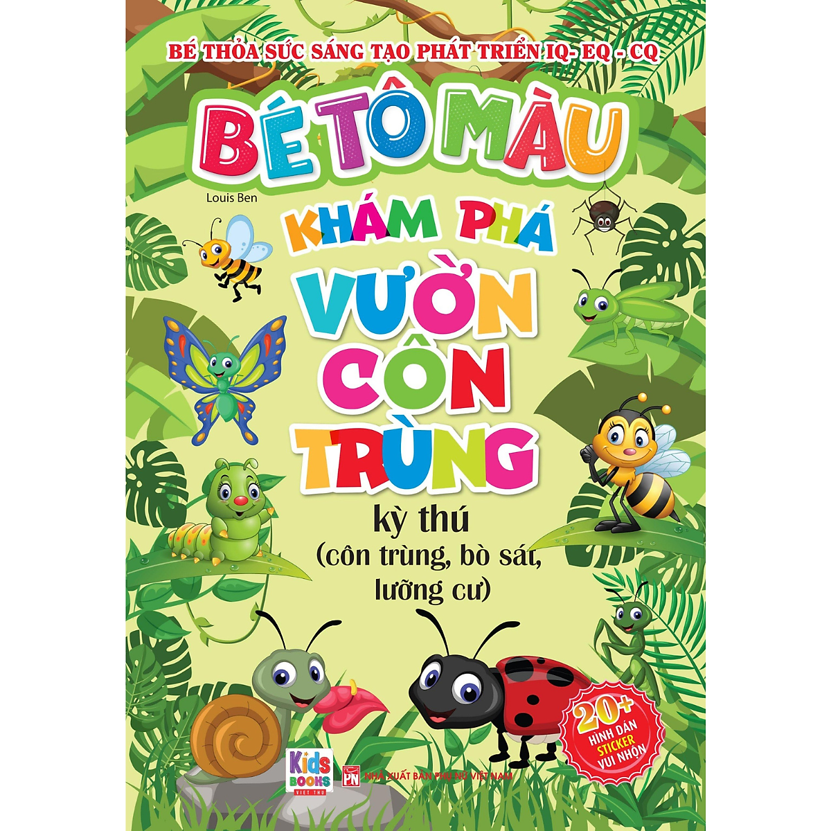 bé tô màu - khám phá vườn côn trùng kì thú