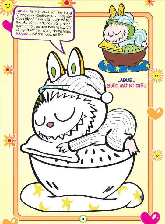 bé tô màu labubu giấc mơ kì diệu