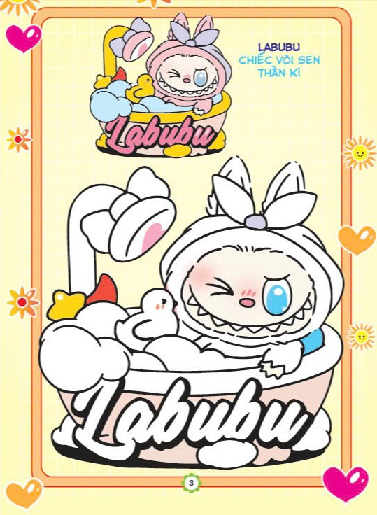 bé tô màu labubu giấc mơ kì diệu