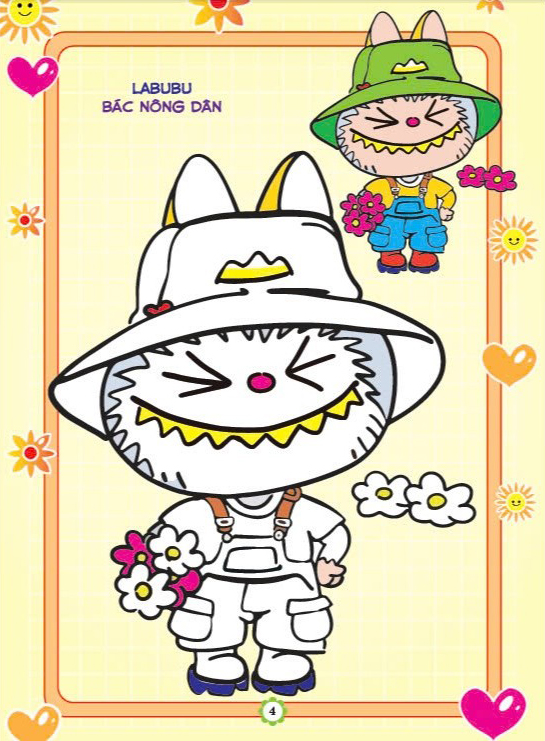 bé tô màu labubu giấc mơ kì diệu
