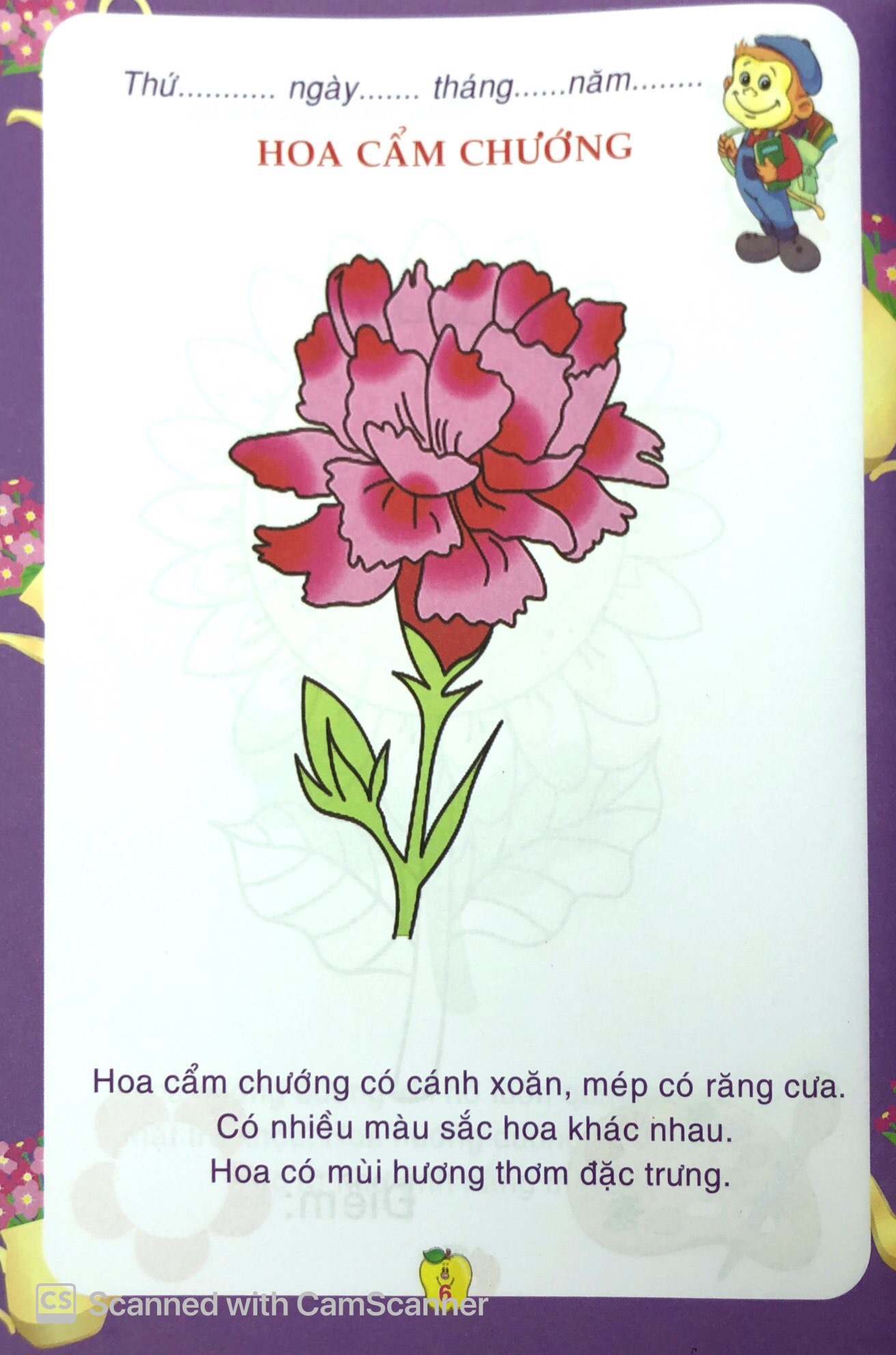 bé tô màu & làm quen với môi trường - các loài hoa