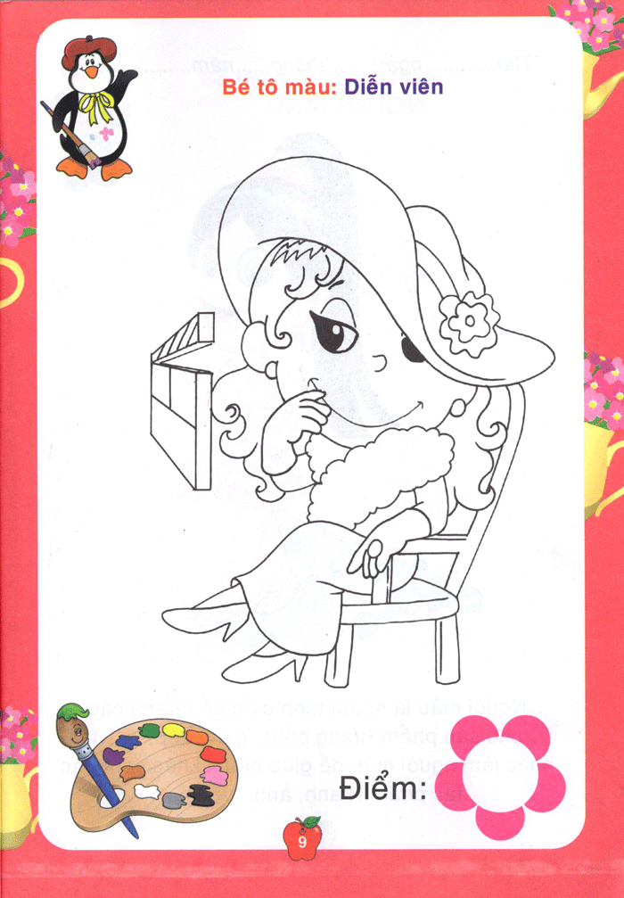 bé tô màu & làm quen với môi trường - nghề nghiệp