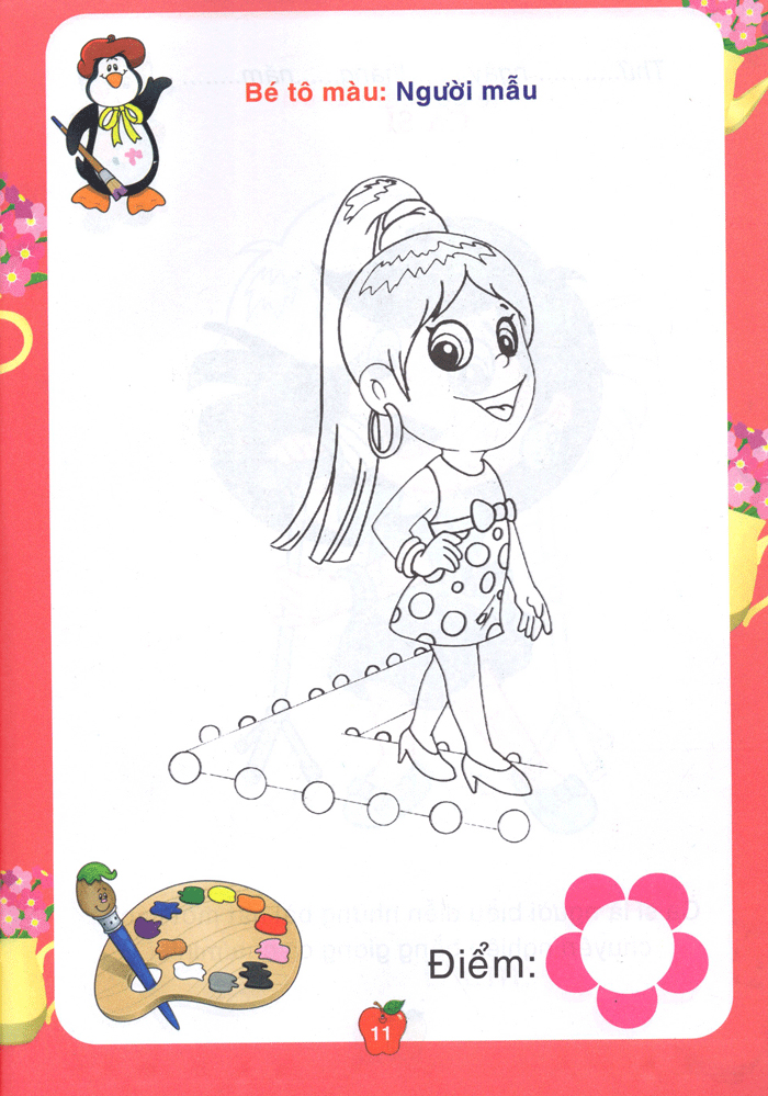 bé tô màu & làm quen với môi trường - nghề nghiệp