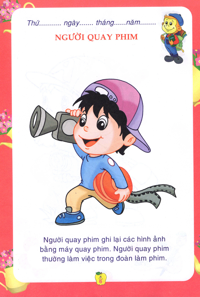 bé tô màu & làm quen với môi trường - nghề nghiệp
