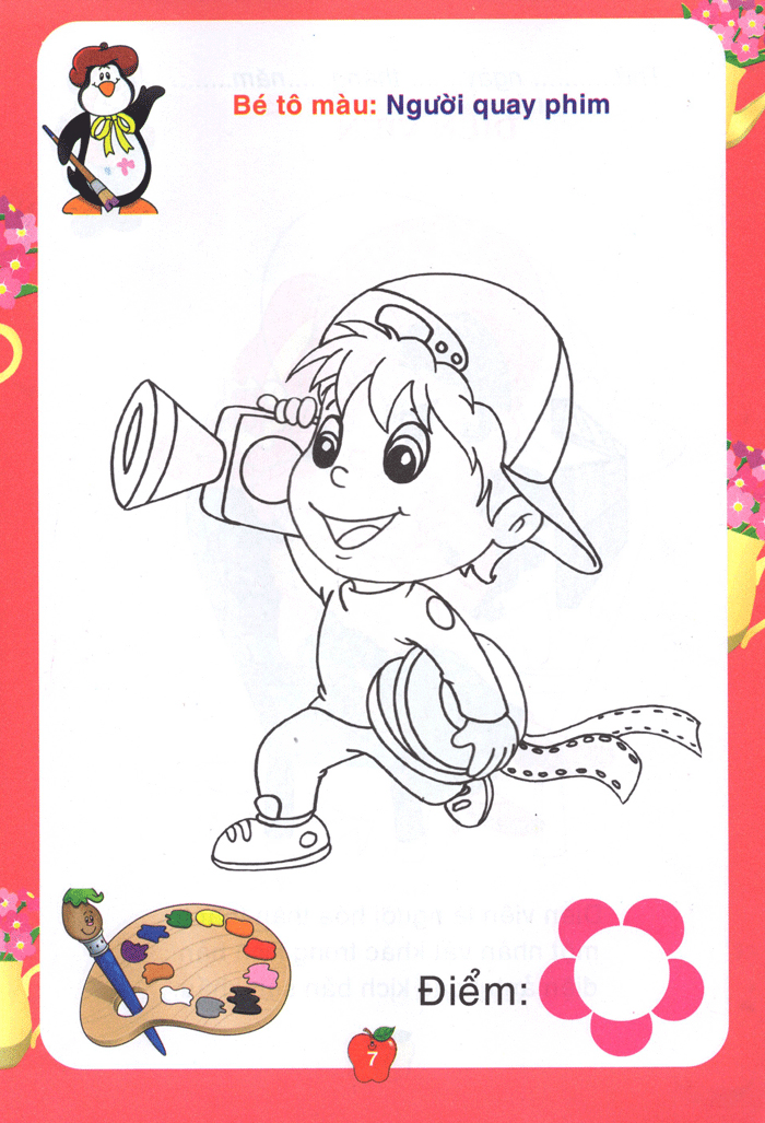 bé tô màu & làm quen với môi trường - nghề nghiệp