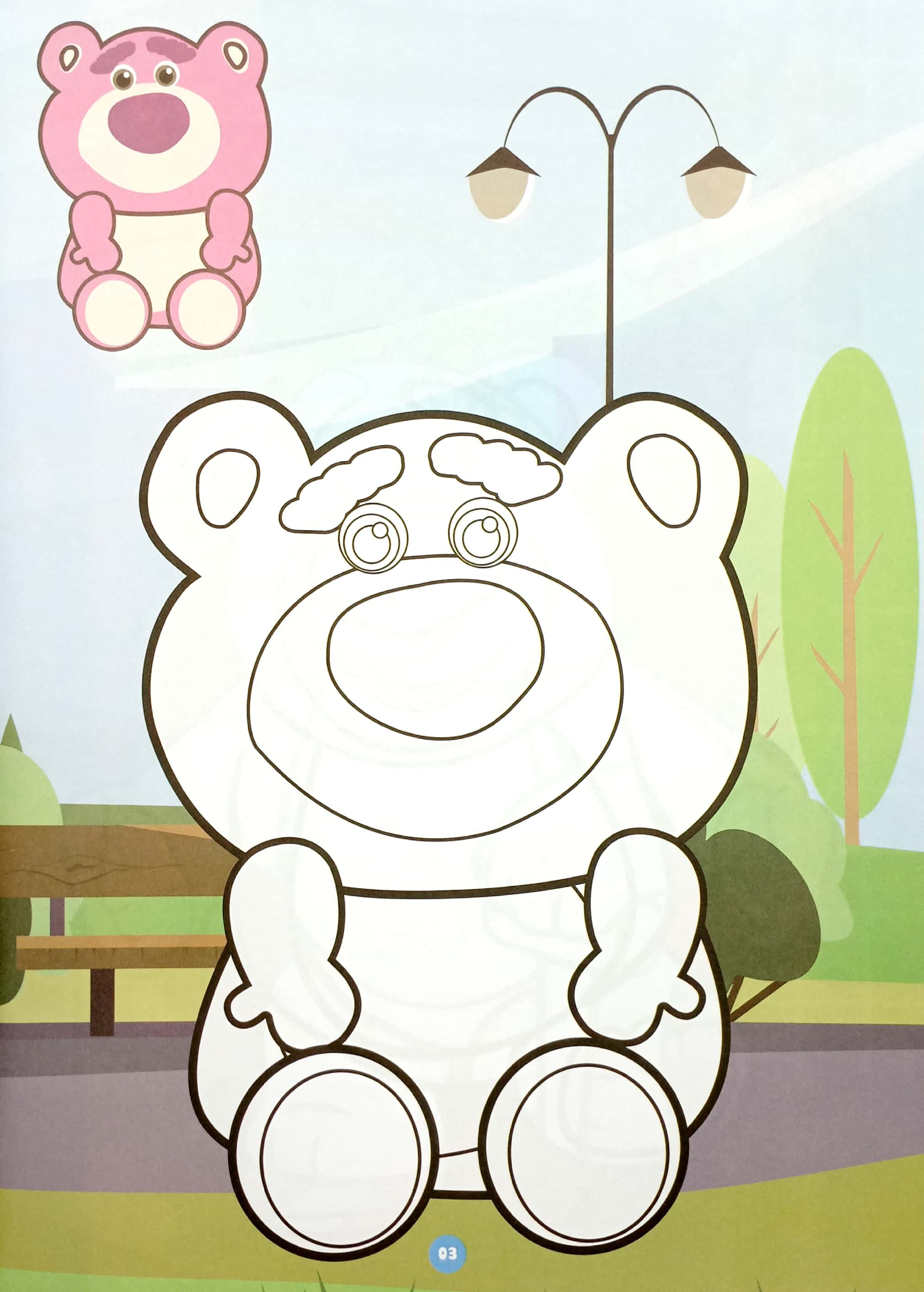 bé tô màu - lotso đi dạo phố