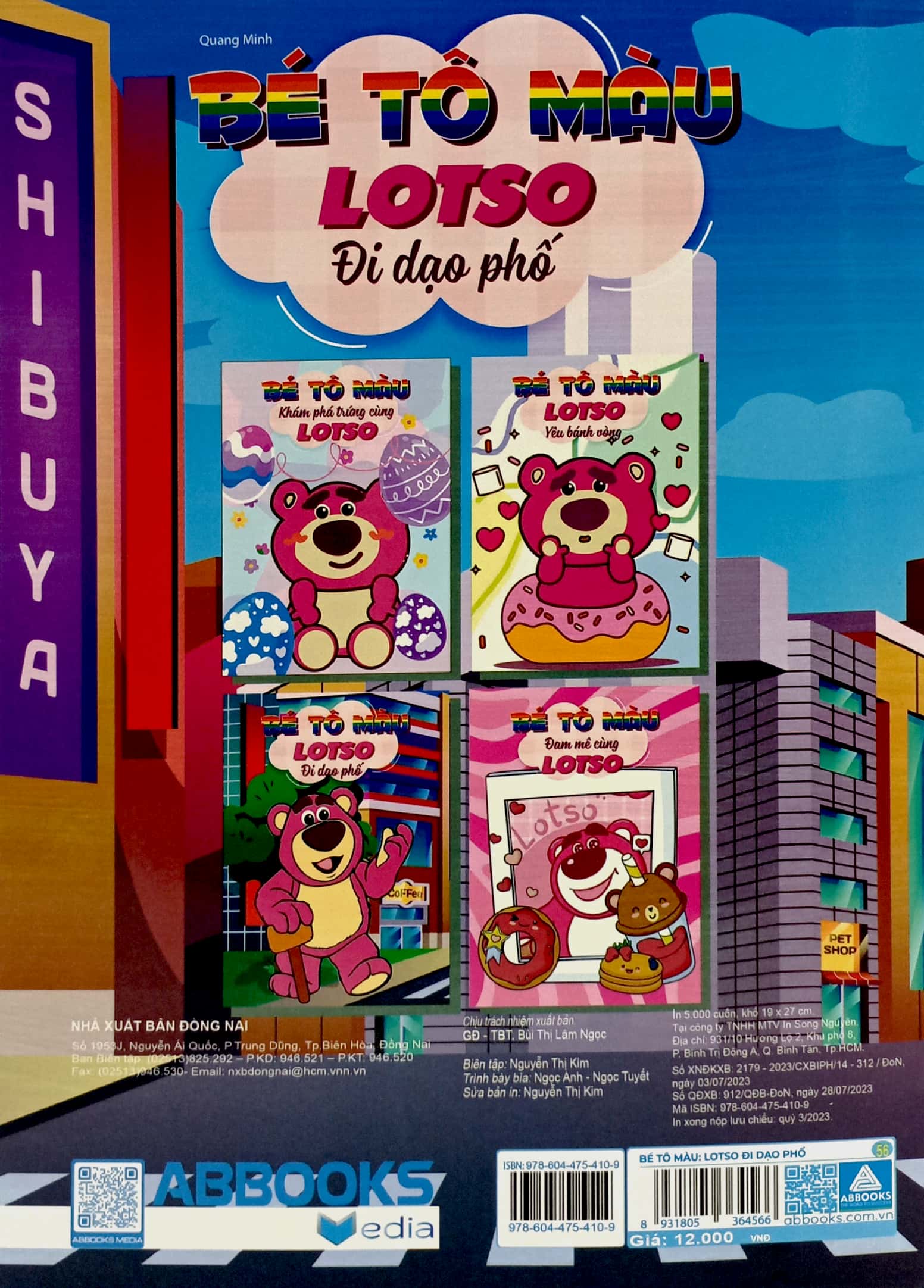 bé tô màu - lotso đi dạo phố