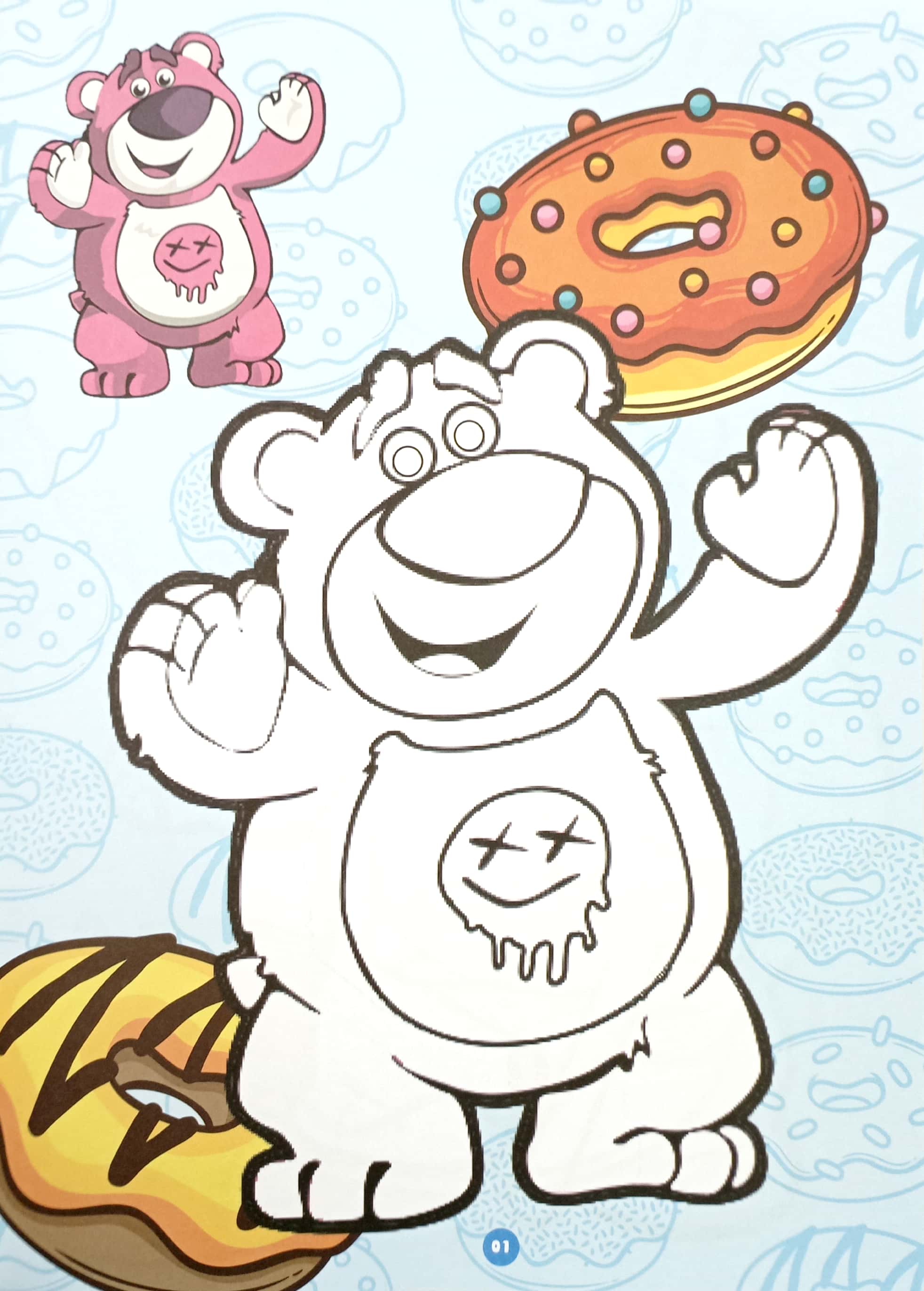 bé tô màu - lotso yêu bánh vòng