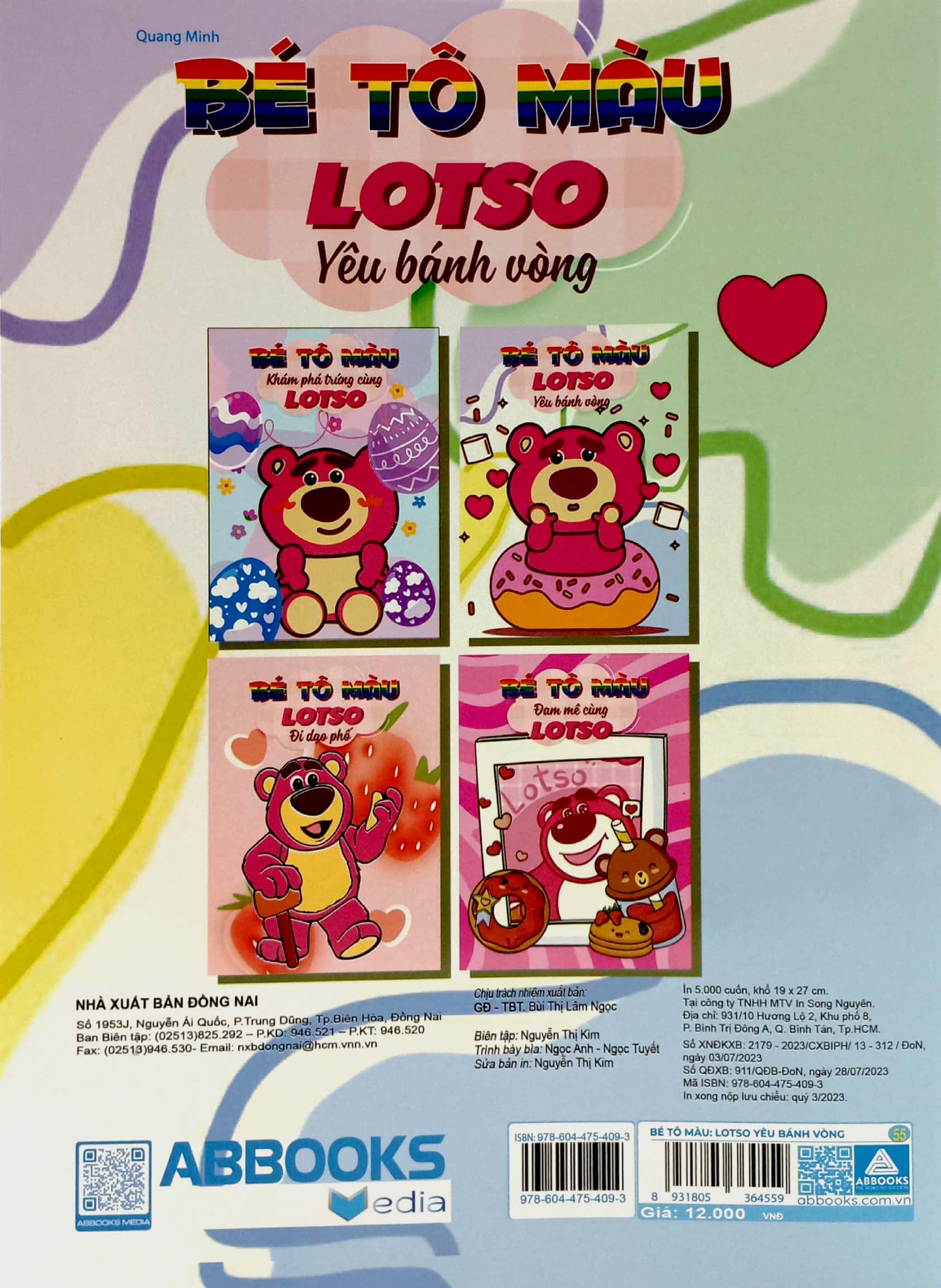 bé tô màu - lotso yêu bánh vòng