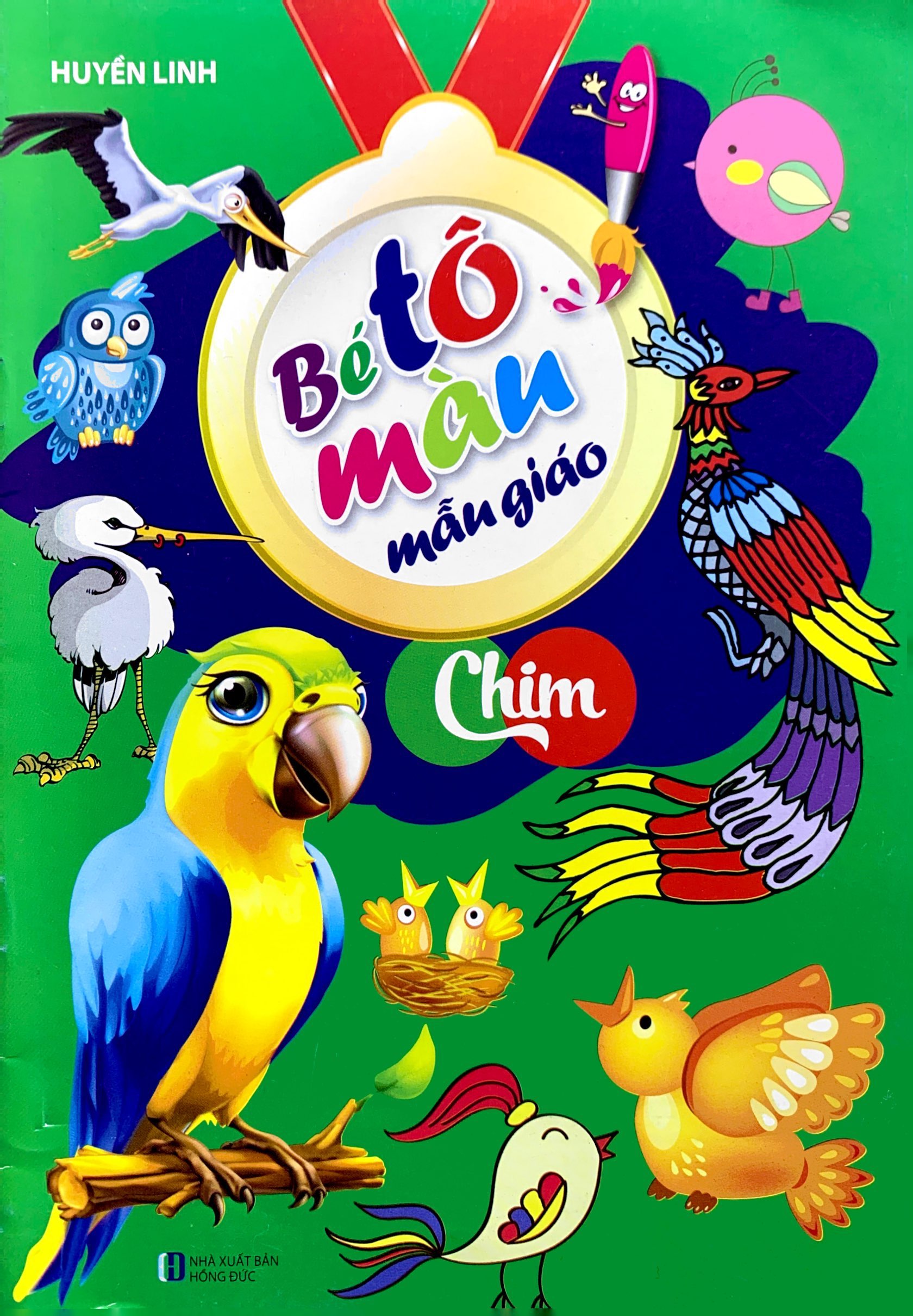 bé tô màu mẫu giáo - chim