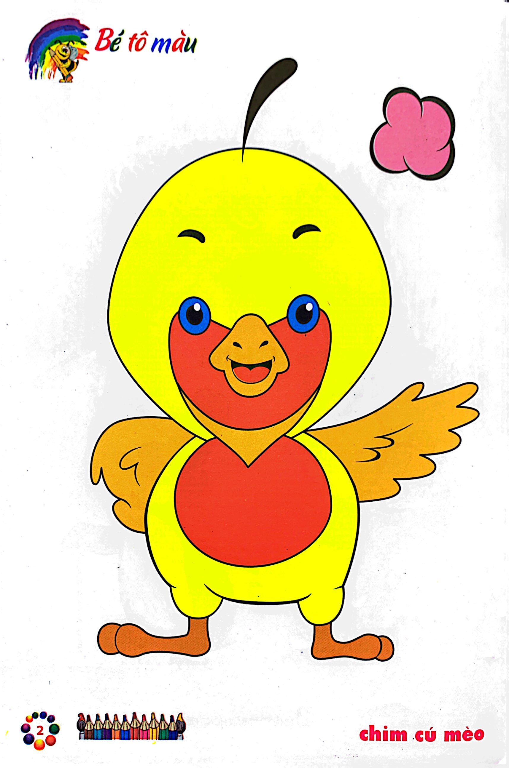 bé tô màu mẫu giáo - chim
