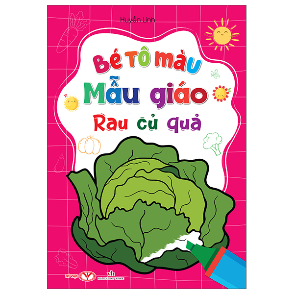 bé tô màu mẫu giáo - rau củ quả