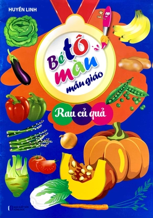 bé tô màu mẫu giáo - rau củ quả