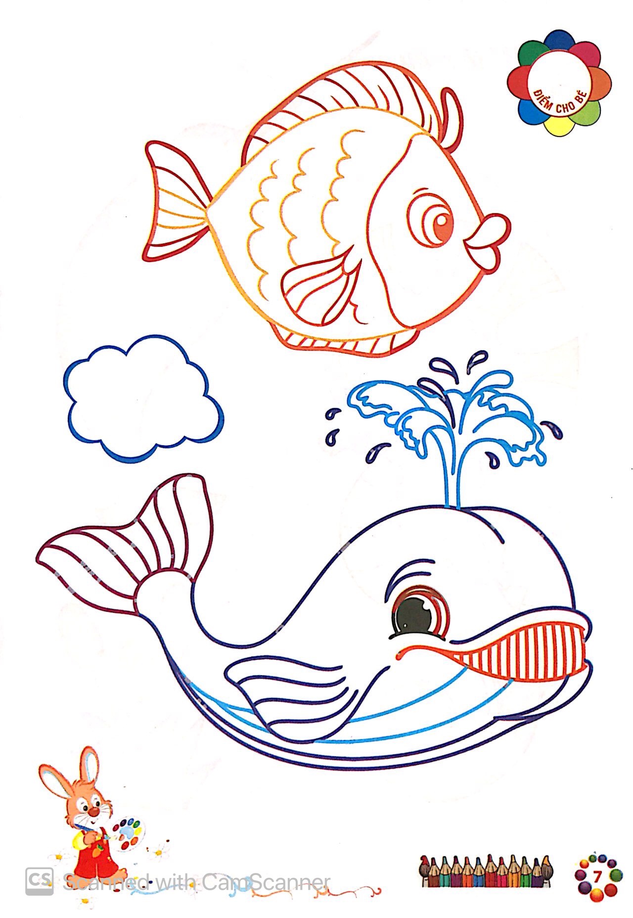 bé tô màu mẫu giáo - tôm cua cá (tái bản 2024)