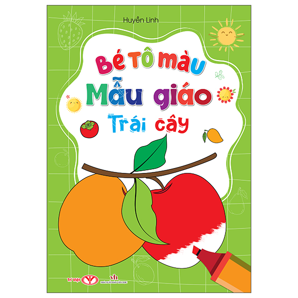 bé tô màu mẫu giáo - trái cây