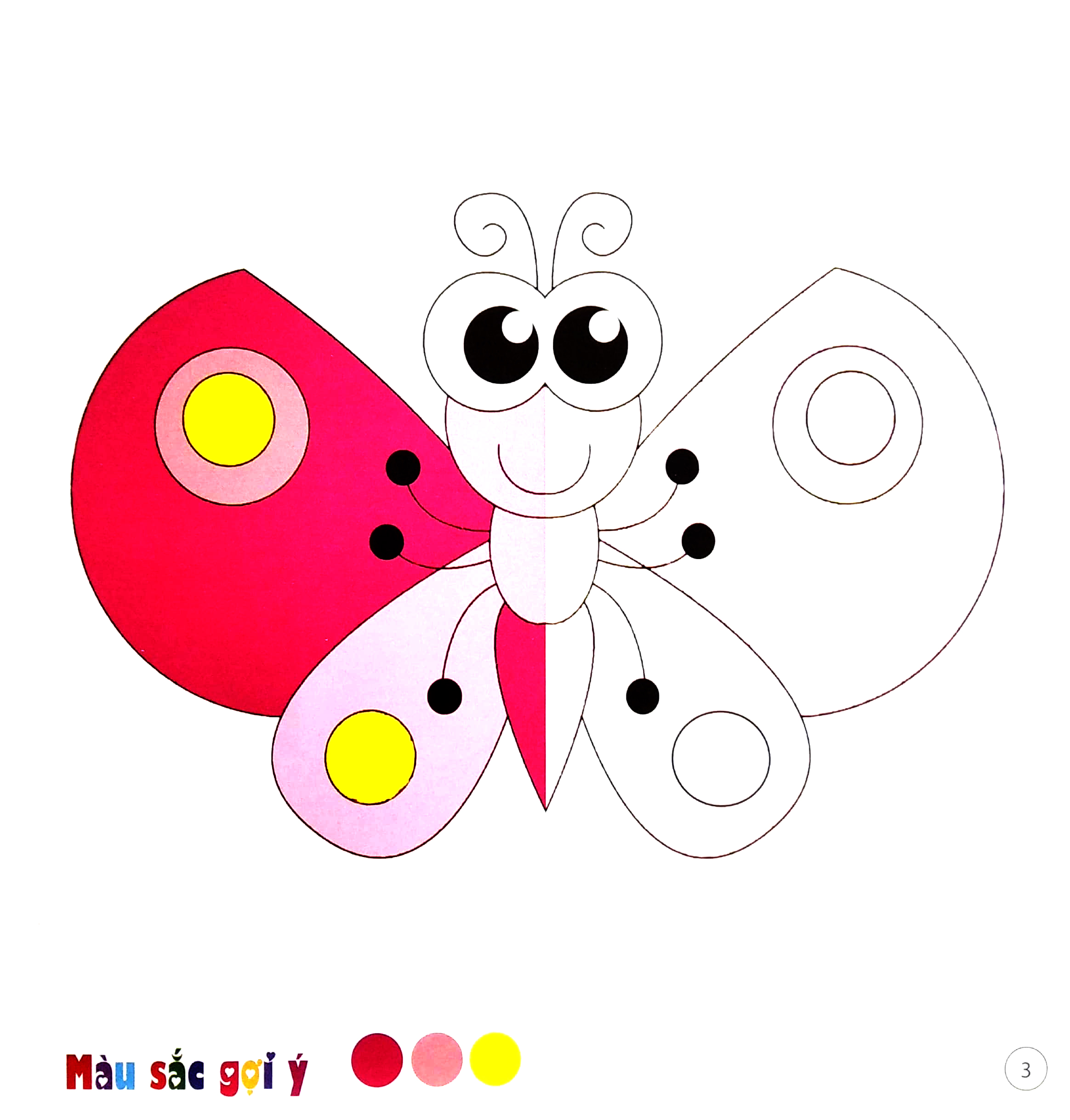 bé tô màu sáng tạo - tô màu theo gợi ý