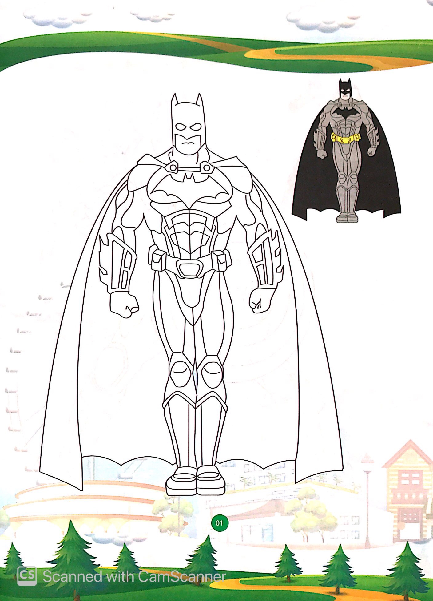 bé tô màu siêu anh hùng