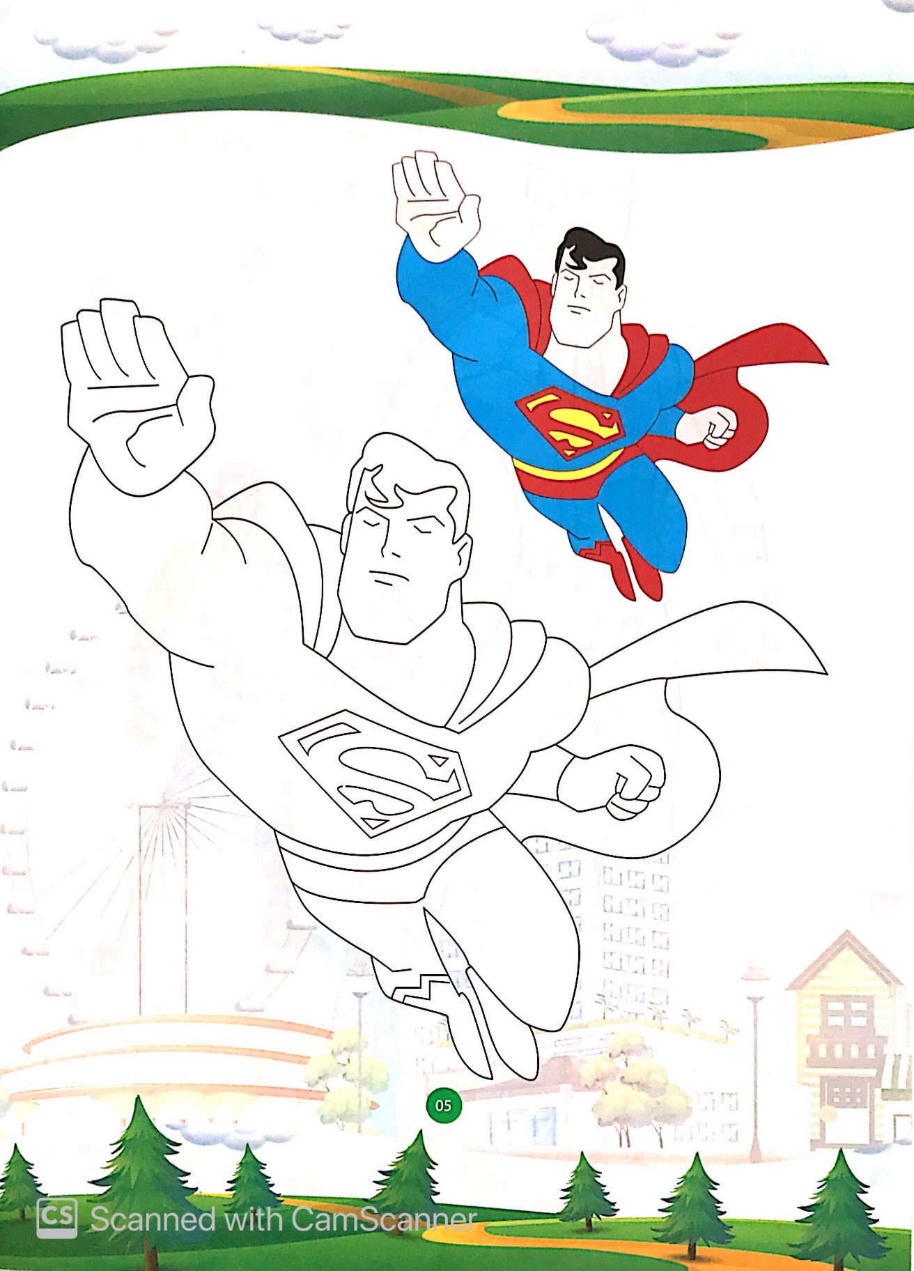 bé tô màu siêu anh hùng